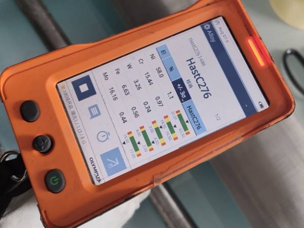Detect Hastelloy C276 woven wire mesh chemical composition with a hand-held tool